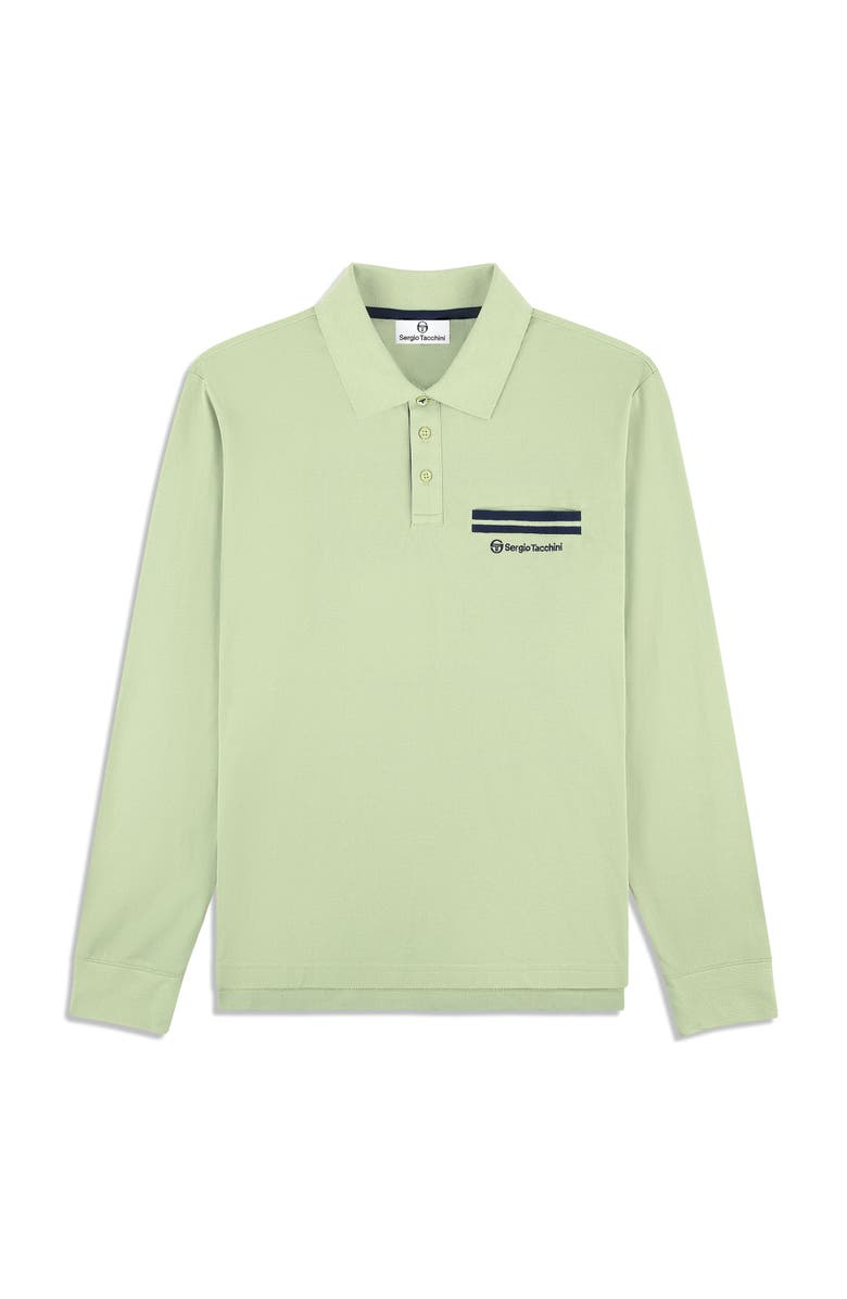 Sergio Tacchini Dario Long Sleeve Polo, Alternate, color, Reseda