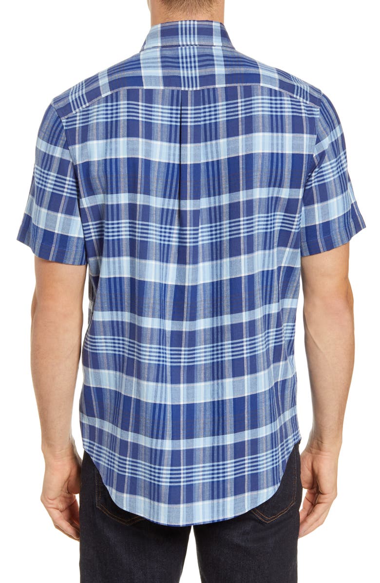 vineyard vines Tucker Classic Fit Plaid Short Sleeve Button-Down Shirt, Alternate, color, 