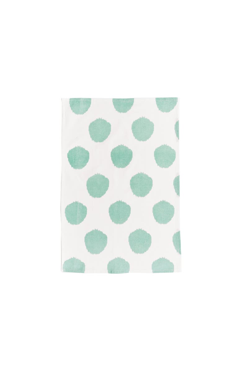 carol & frank Surf Dot Towel, Main, color, Green