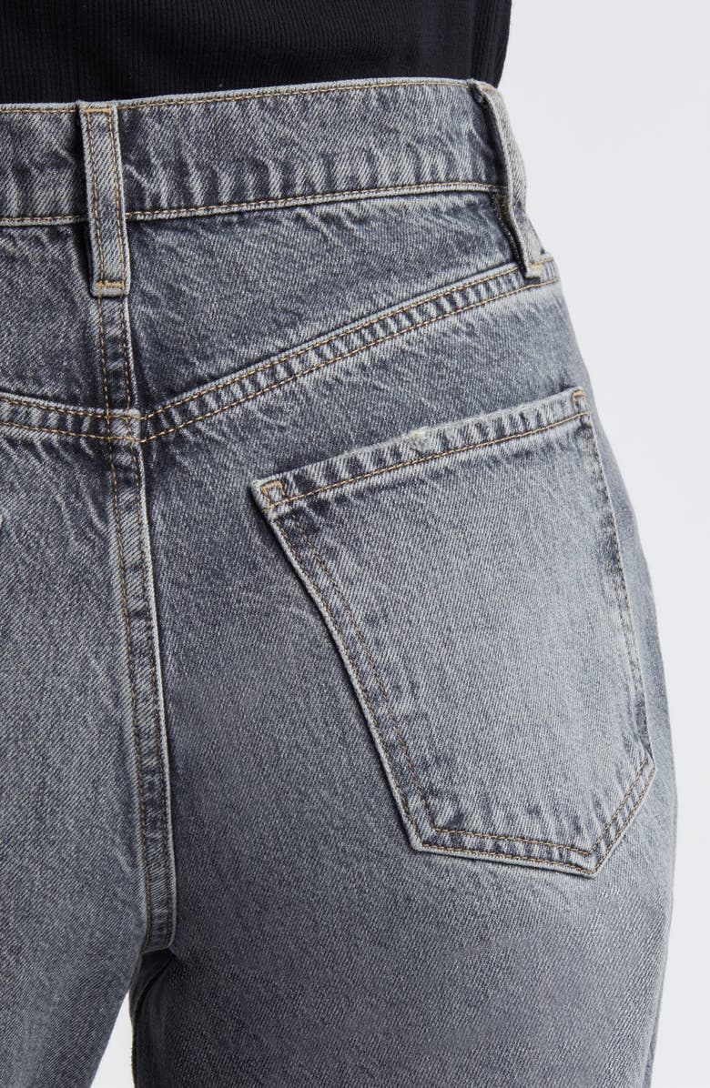 FRAME Le Jane Raw Hem High Waist Ankle Wide Leg Jeans, Alternate, color, Zurich