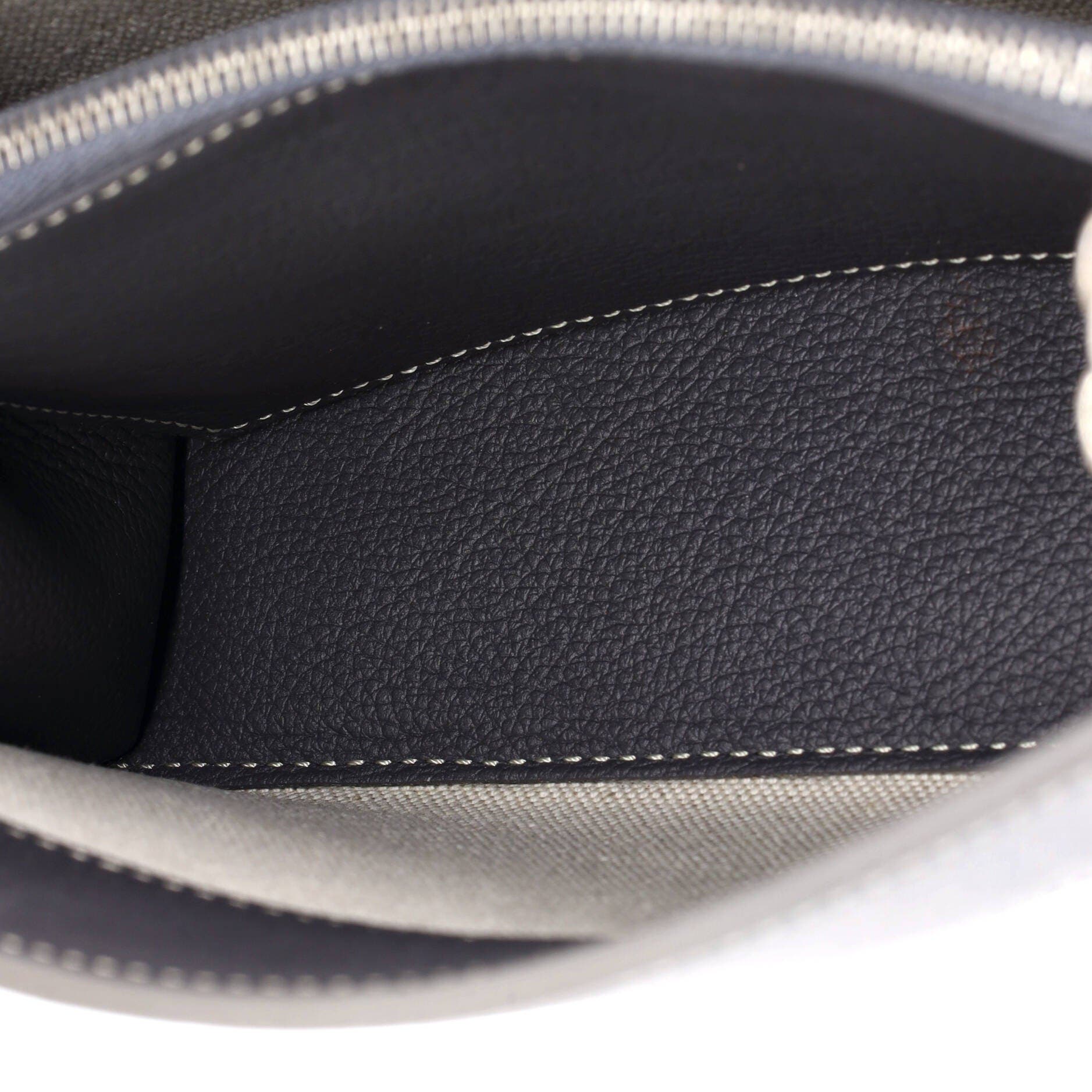 Structured Rouette Chain Shoulder Bag Coated Canvas Mini, Alternate, color, Grey