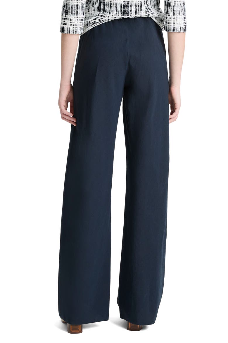 Cotton Blend Wide Leg Pants, Alternate, color, COASTAL BLUE