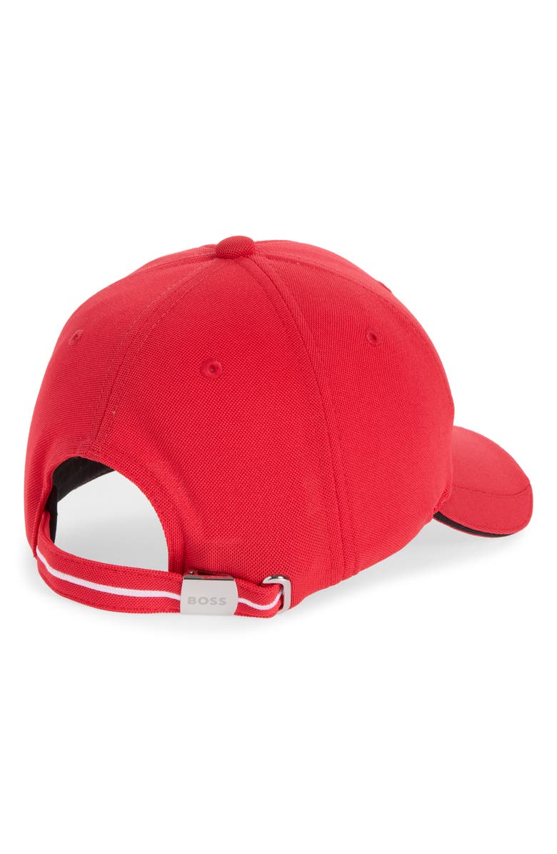 BOSS Logo Baseball Cap, Alternate, color, Open Red