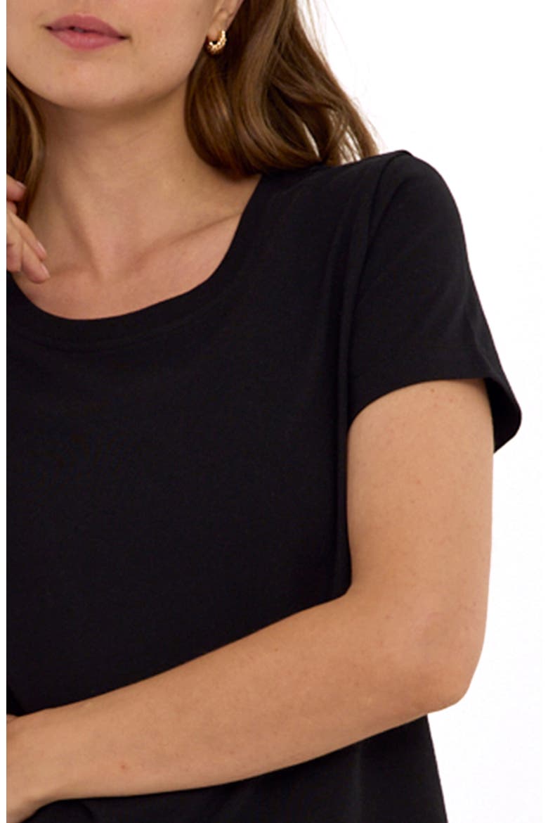 Emmy Essential Organic Cotton T-Shirt, Alternate, color, BLACK