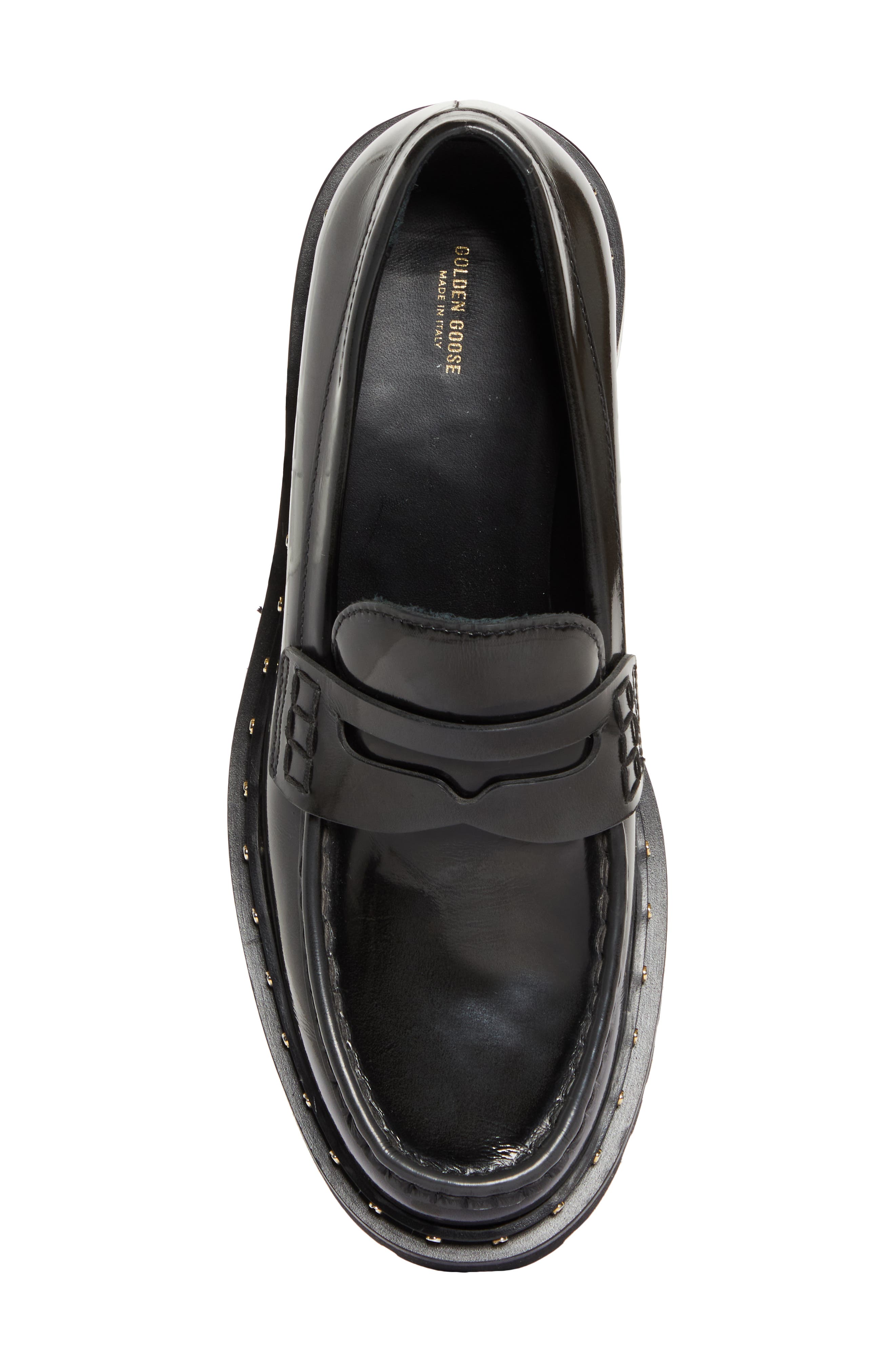 Golden Goose Chunky Penny Loafer, Alternate, color, Black