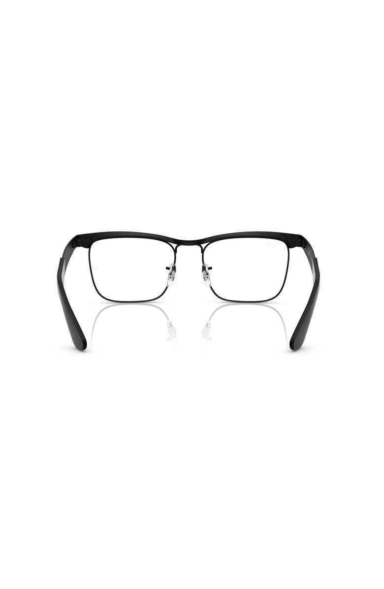 Ray-Ban 53mm Square optical glasses, Alternate, color, Black