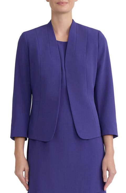 Seamed Open Front Jacket