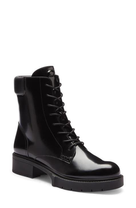 Over the ankle black boots hotsell