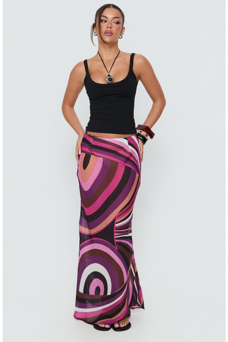 Lucidia Maxi Skirt, Alternate, color, PINK RETRO