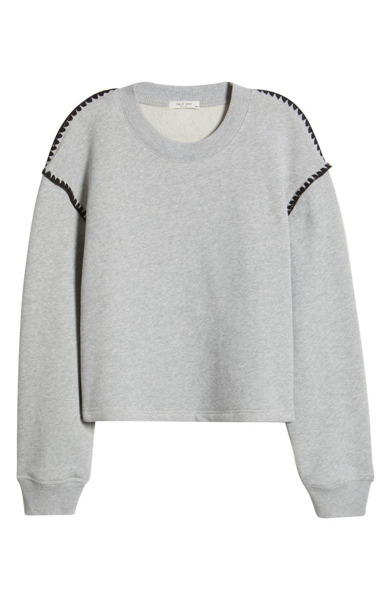 rag & bone Vintage Blanket Stitch Sweatshirt, Alternate, color, 