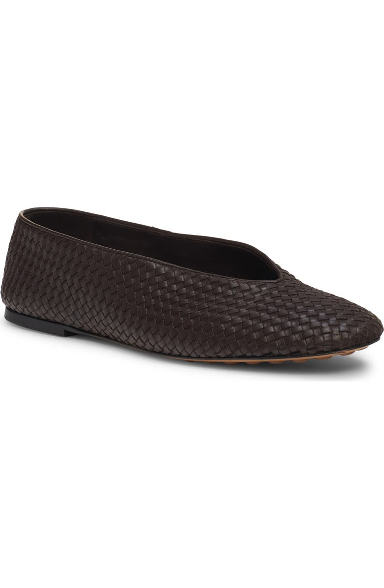 Bottega Veneta Lagoon Intrecciato Ballet Flat, Main, color, 2113 Fondant