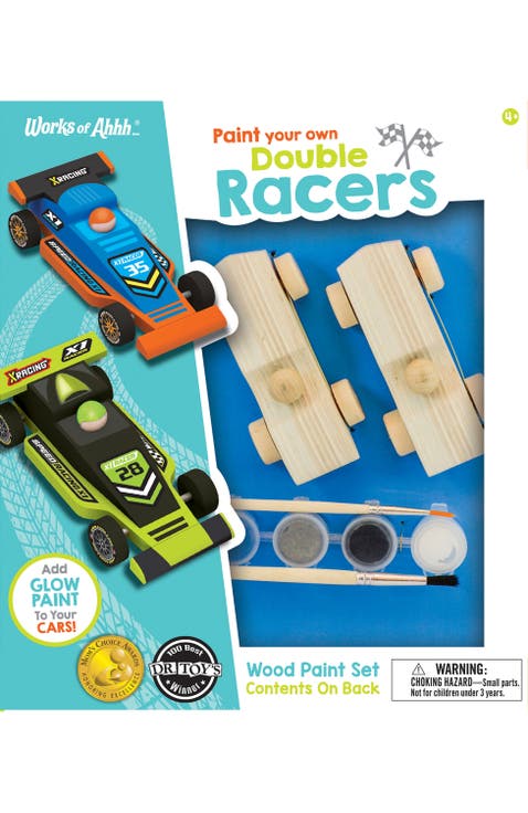 Double Racers Wood Craft & Paint Kit