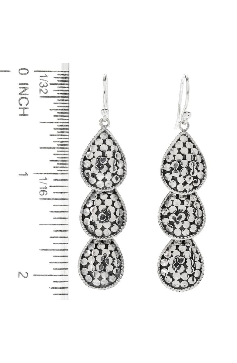 SAMUEL B. Dots Teardrop Earrings, Alternate, color, Silver
