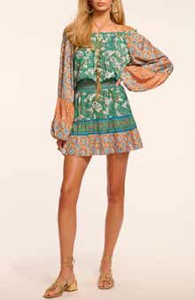 Claudine Off the Shoulder Long Sleeve Minidress