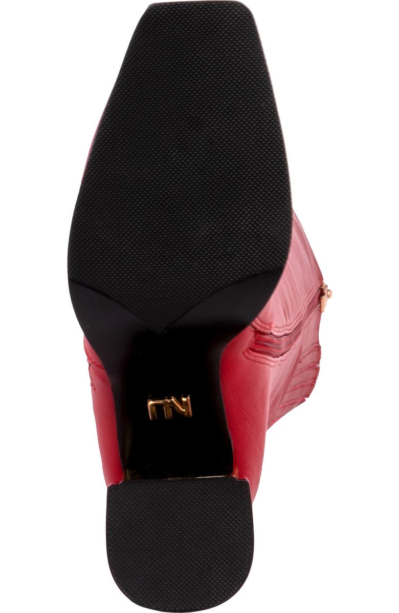 NINETY UNION Link Nipped Toe Knee High Boot, Alternate, color, Red
