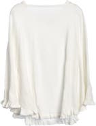SAACHI Talia Ruffle Trim Poncho