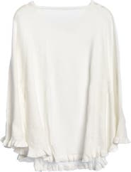 SAACHI Talia Ruffle Trim Poncho