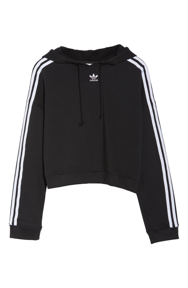 adidas Originals Crop Hoodie, Alternate, color, 