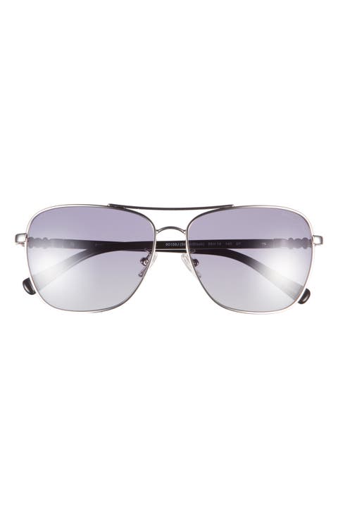 59mm Gradient Aviator Sunglasses