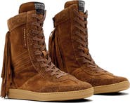 AllSaints Louise Fringe High Top Sneaker