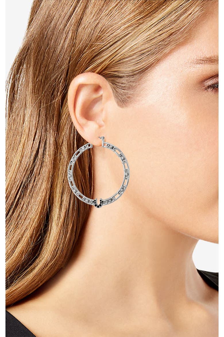 Hoop Earrings, Alternate, color, Silver