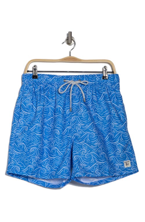 VINTAGE SUMMER VINTAGE SUMMER WAVE PRINT SWIM TRUNKS 