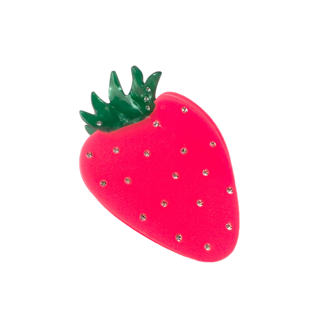 Neon Strawberry Hair Claw