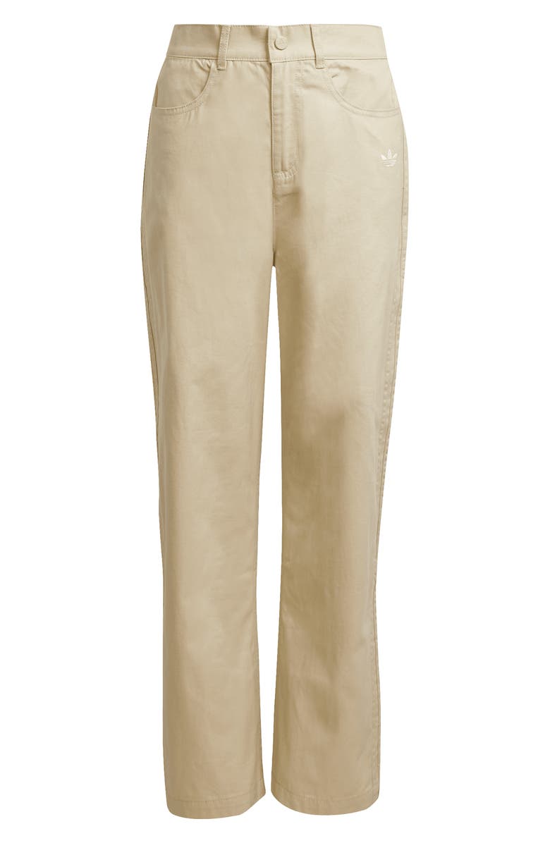 adidas Kids' Cotton Twill Pants, Main, color, Stone Khaki