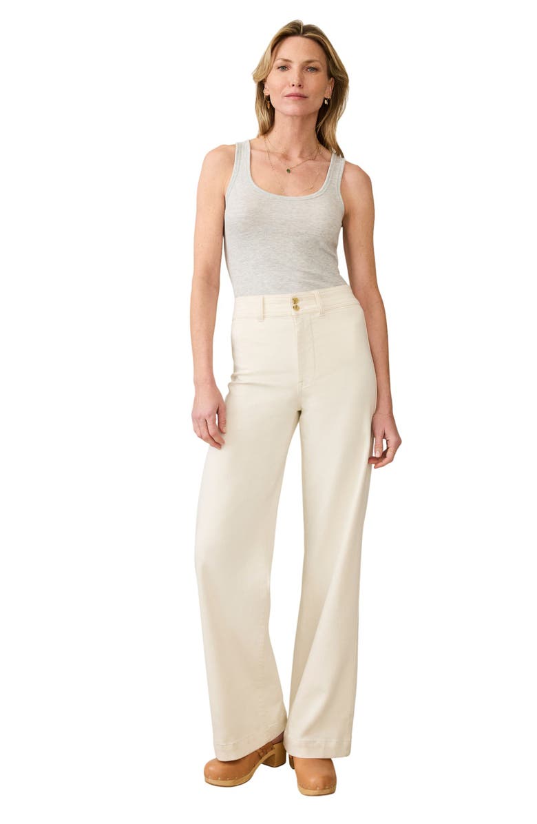 Faherty Featherweight Freestyle Rib Tank Top, Alternate, color, Light Grey Heather