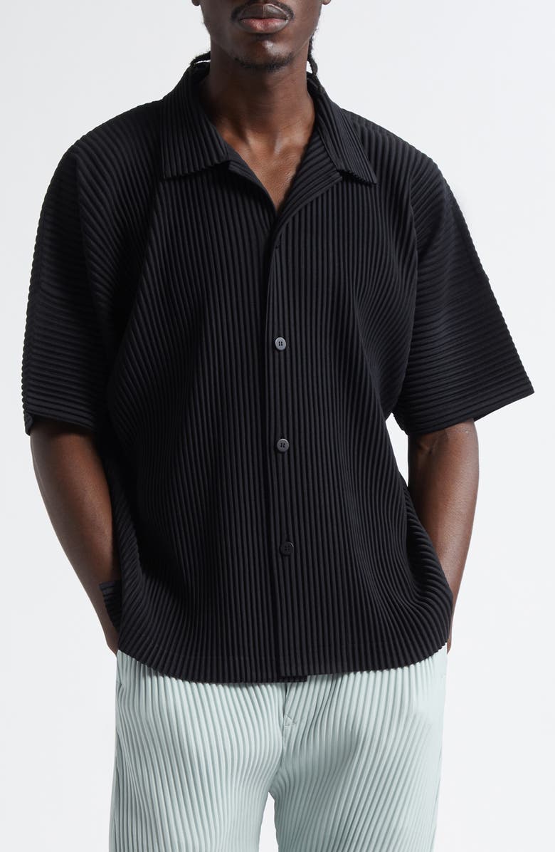 Homme Plissé Issey Miyake Monthly Colors April Camp Shirt, Main, color,