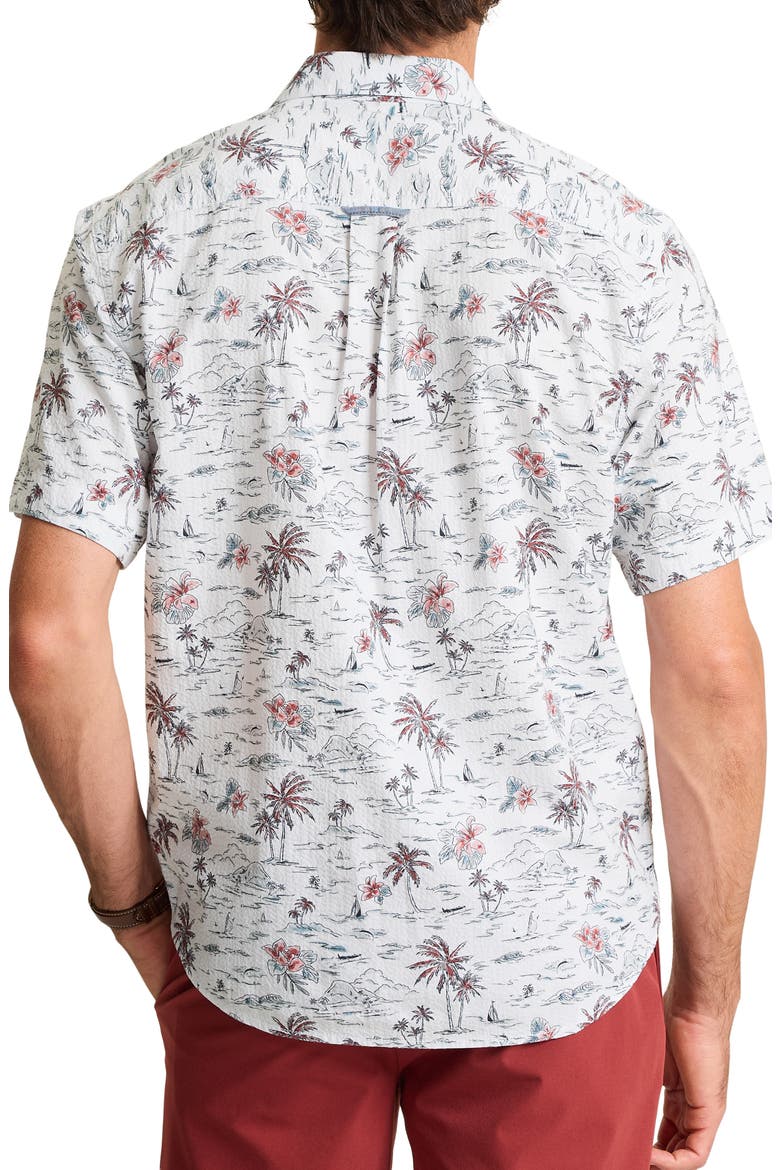 Nova Wave Sweetwater Scenic Short Sleeve Button Up Shirt, Alternate, color, RHUMBA