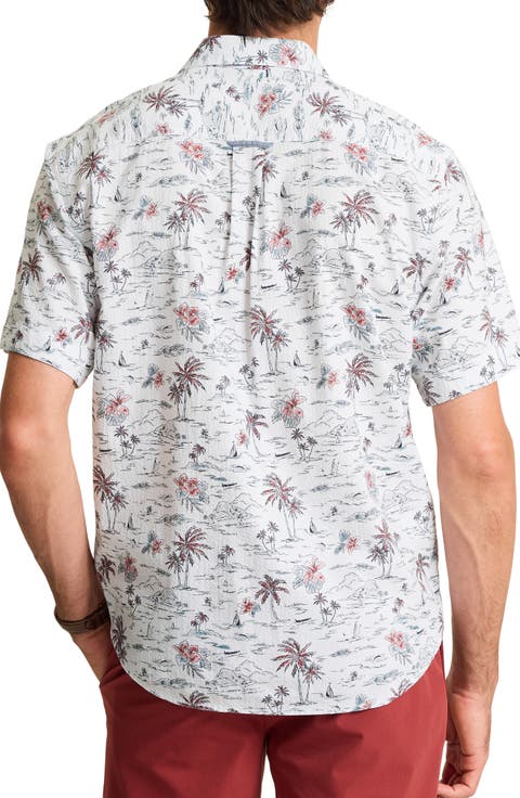 Nova Wave Sweetwater Scenic Short Sleeve Button Up Shirt