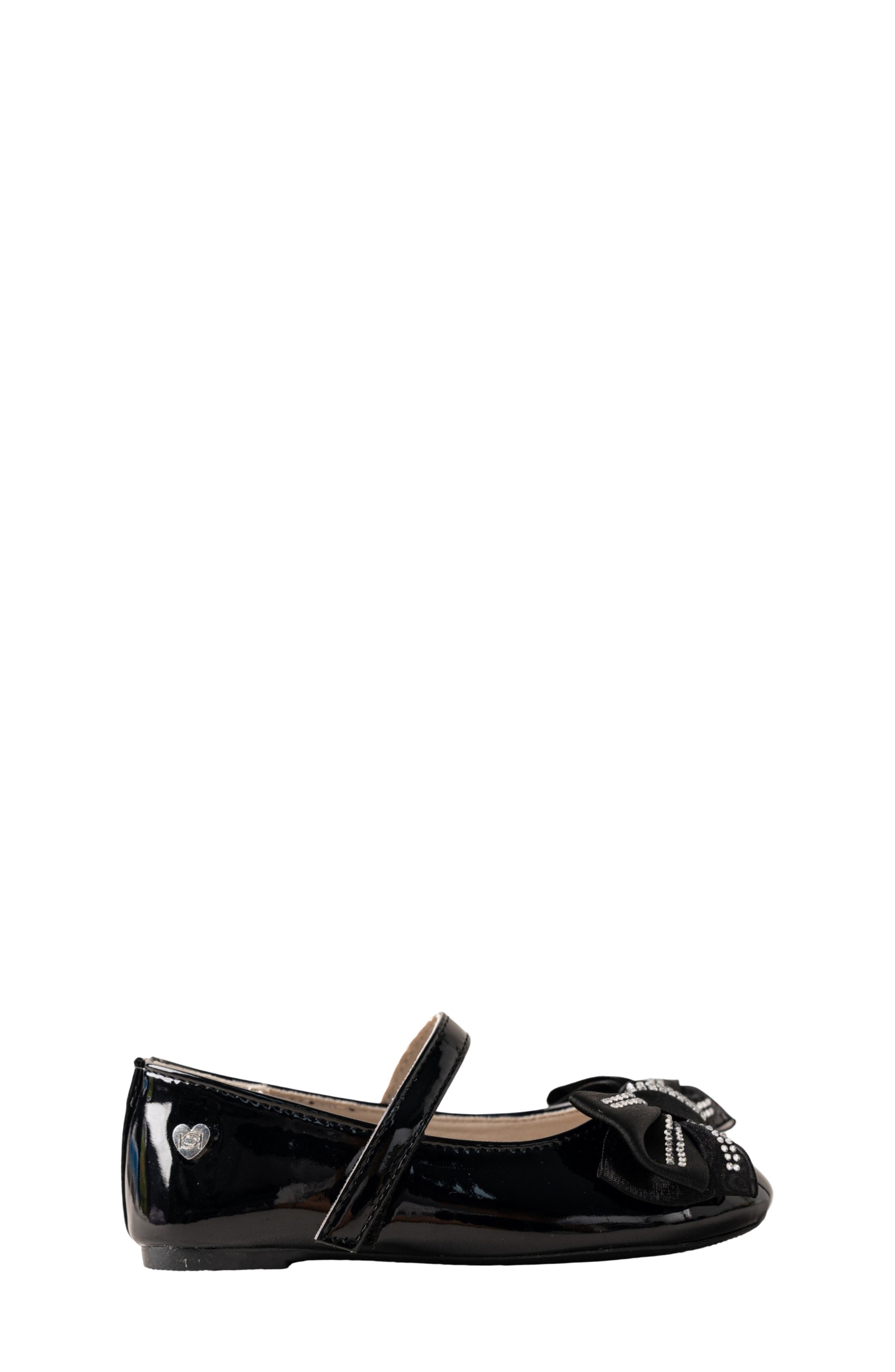 Kids' Faux Leather Mary Jane Flat, Alternate, color, BLACK