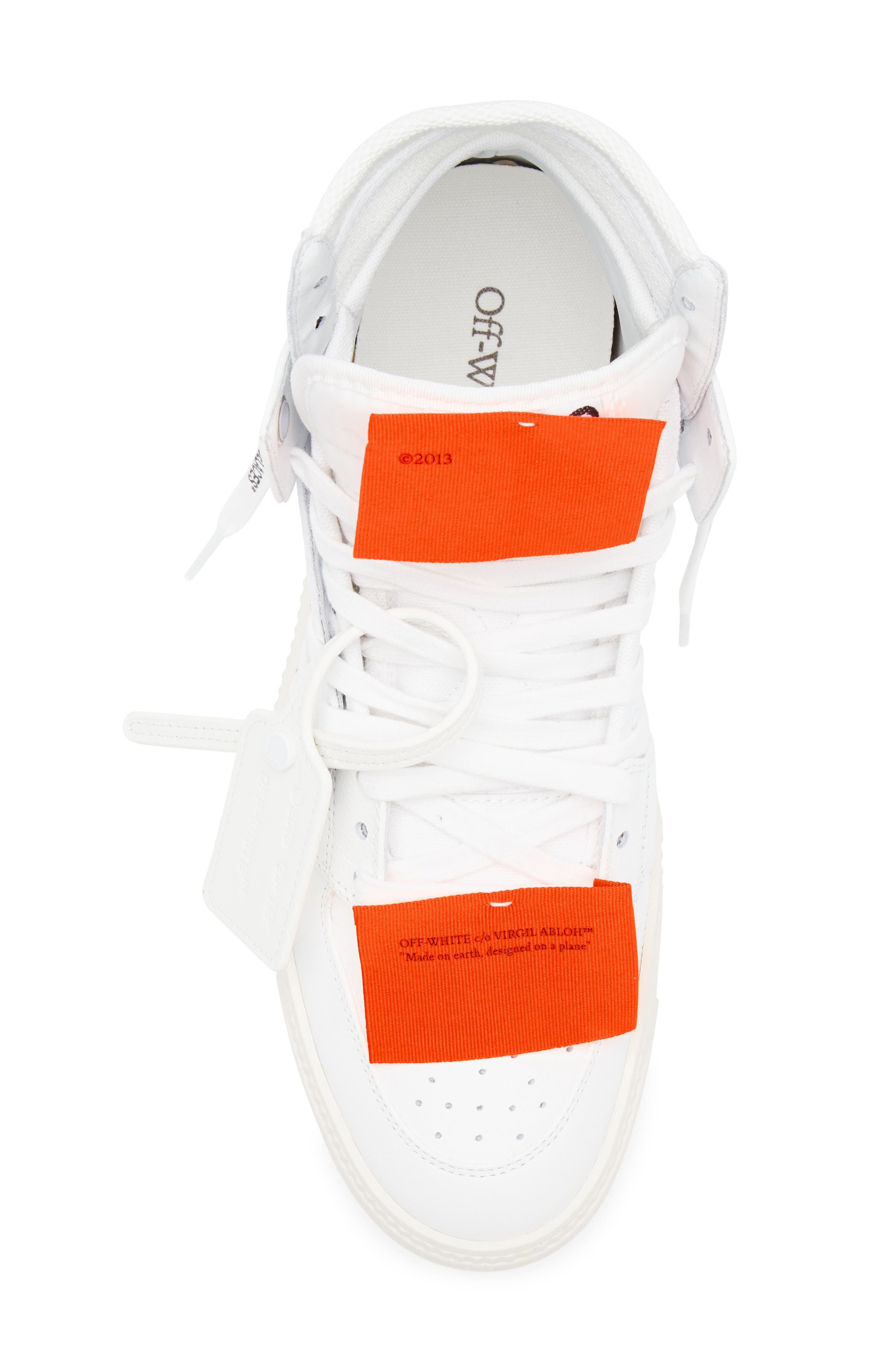 Off-White 3.0 Off Court Leather High Top Sneaker, Alternate, color, 