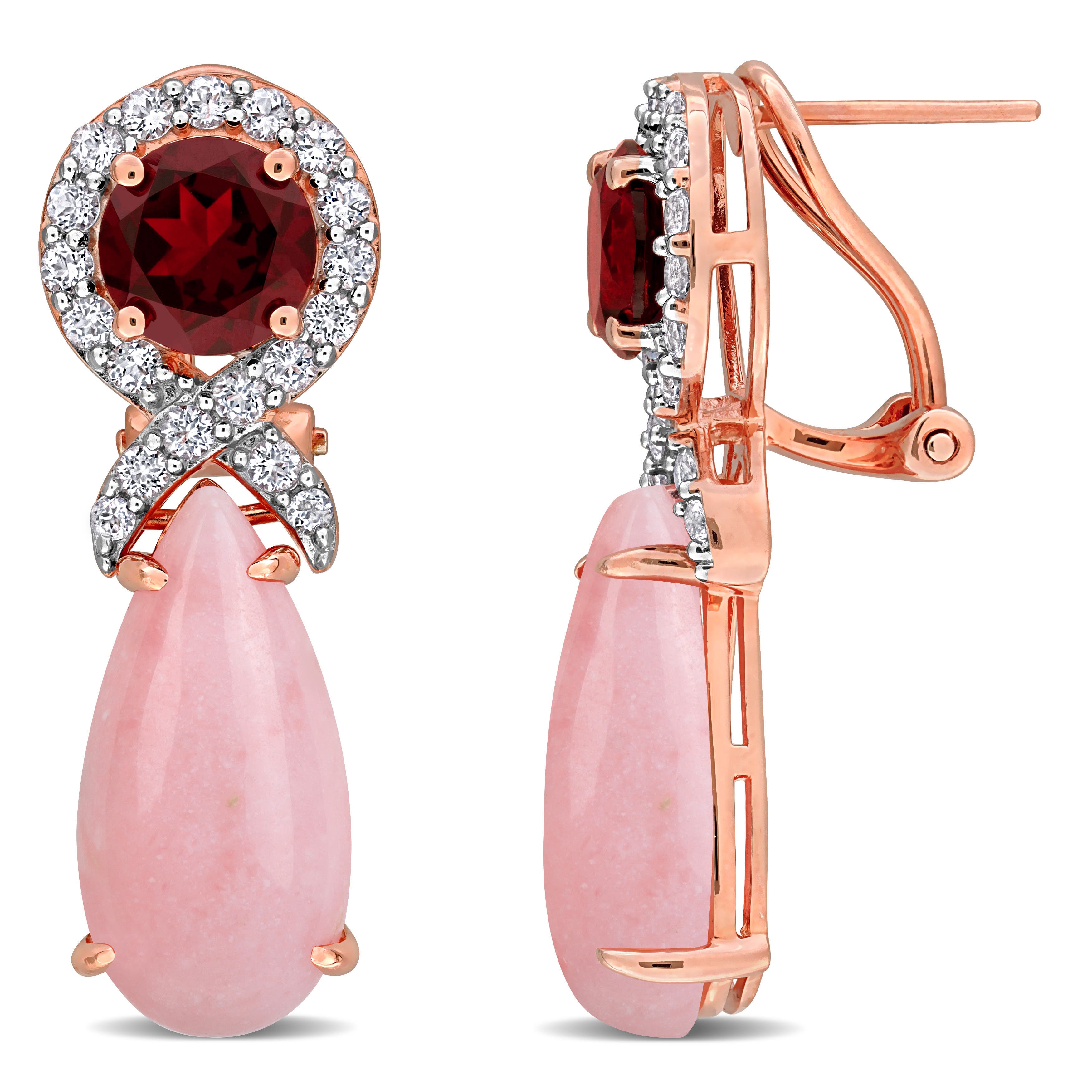 Pink Opal/Rose-Plated