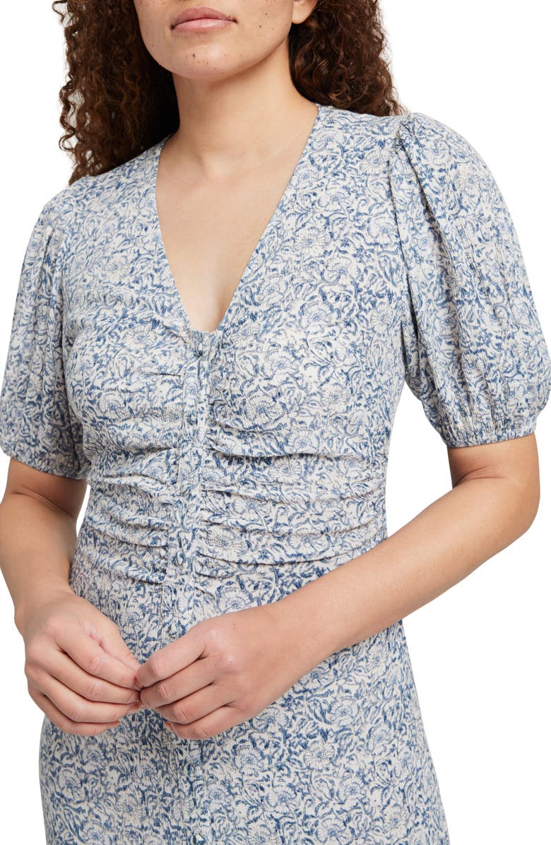 Faherty Sorrento Print Maxi Dress, Alternate, color, Cream Imma