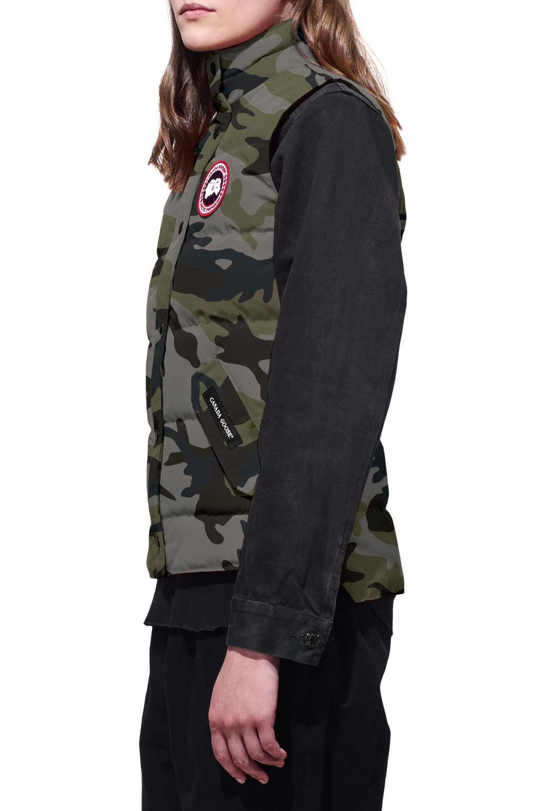 Freestyle Down Vest, Alternate, color, CLASSIC CAMO COASTAL GREY