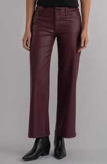 KUT from the Kloth Coated Ankle Wide Leg Jeans