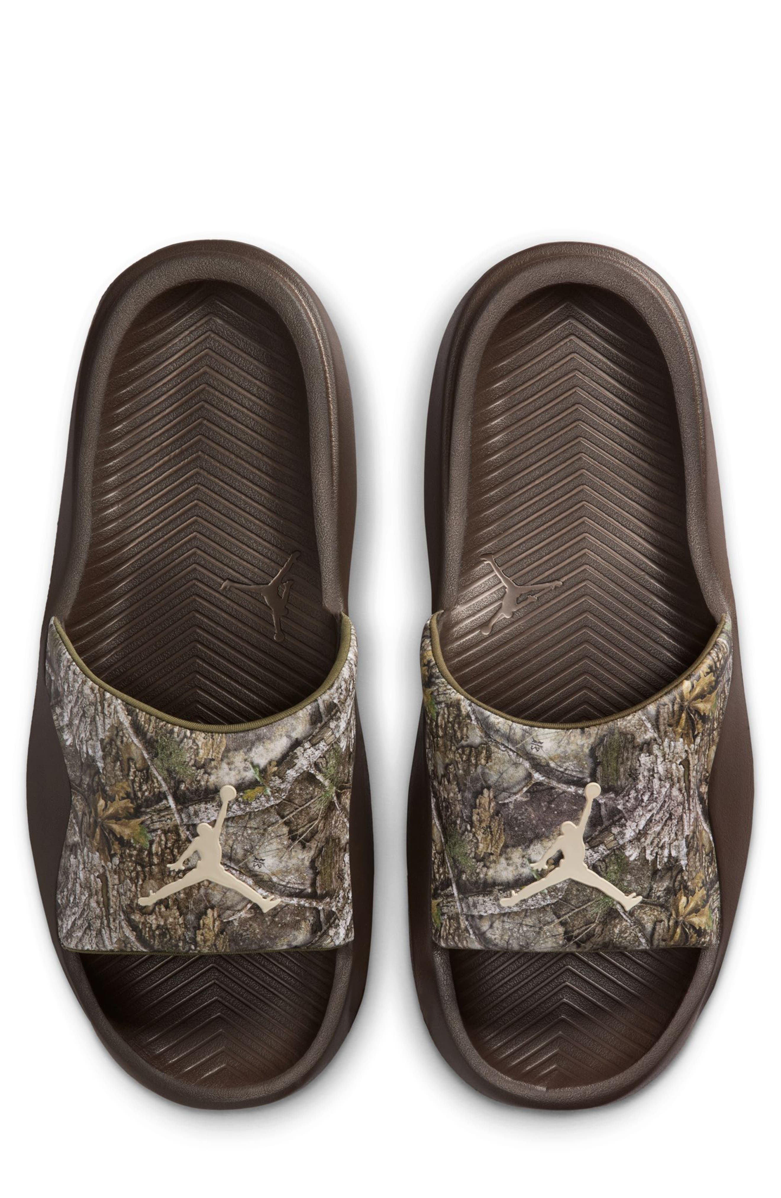 Jordan Franchise Slide Sandal, Alternate, color, Medium Olive/ Light Orewood