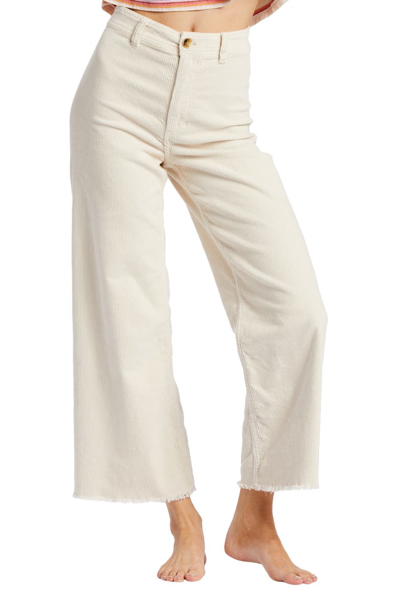 Billabong Free Fall High Waist Wide Leg Corduroy Pants, Main, color,