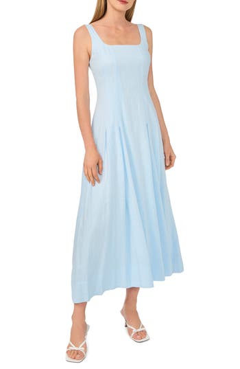 Ted Baker Sleeveless Pleated Midi Dress in Ice Water at Nordstrom Rack, Size Small