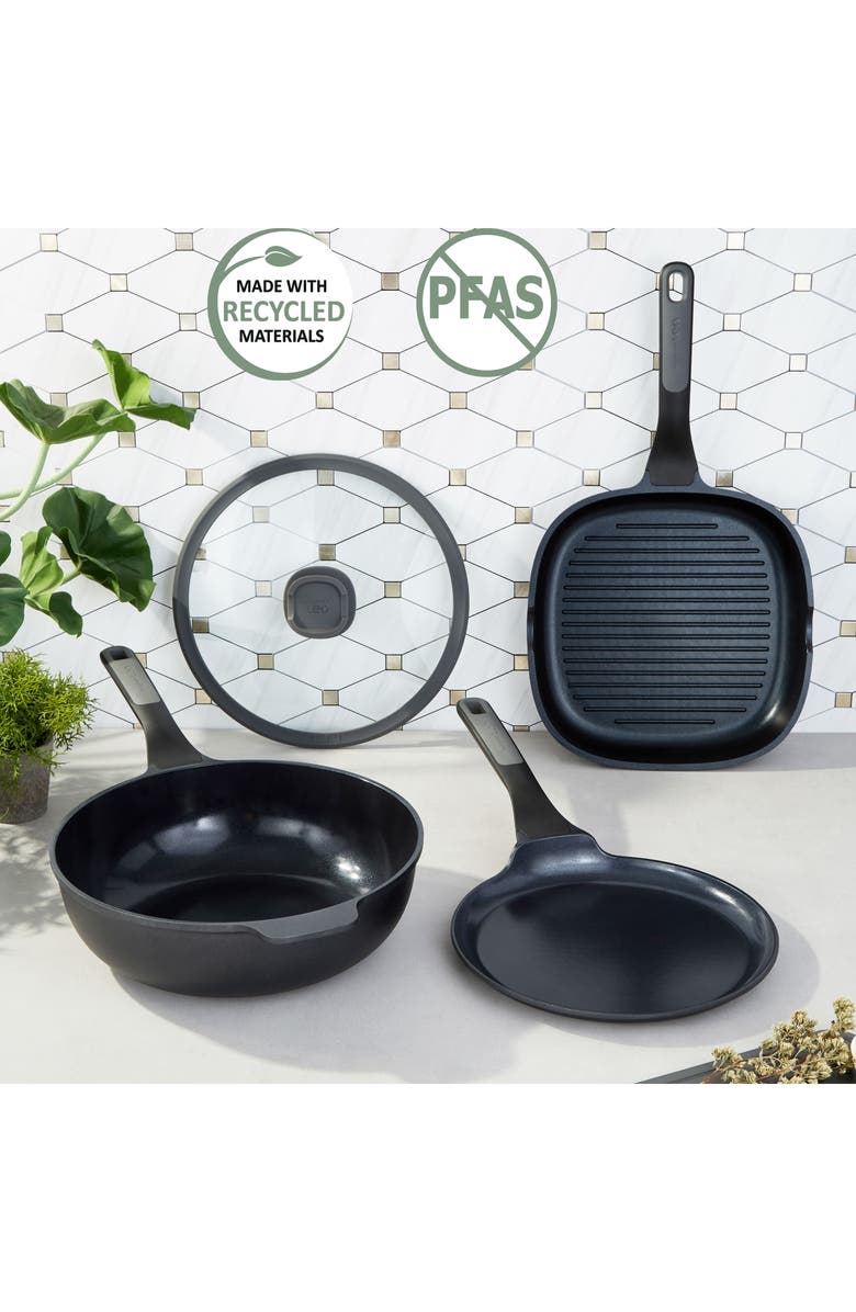 BergHOFF Leo Stone 4-Piece Cookware Set, Alternate, color, Black