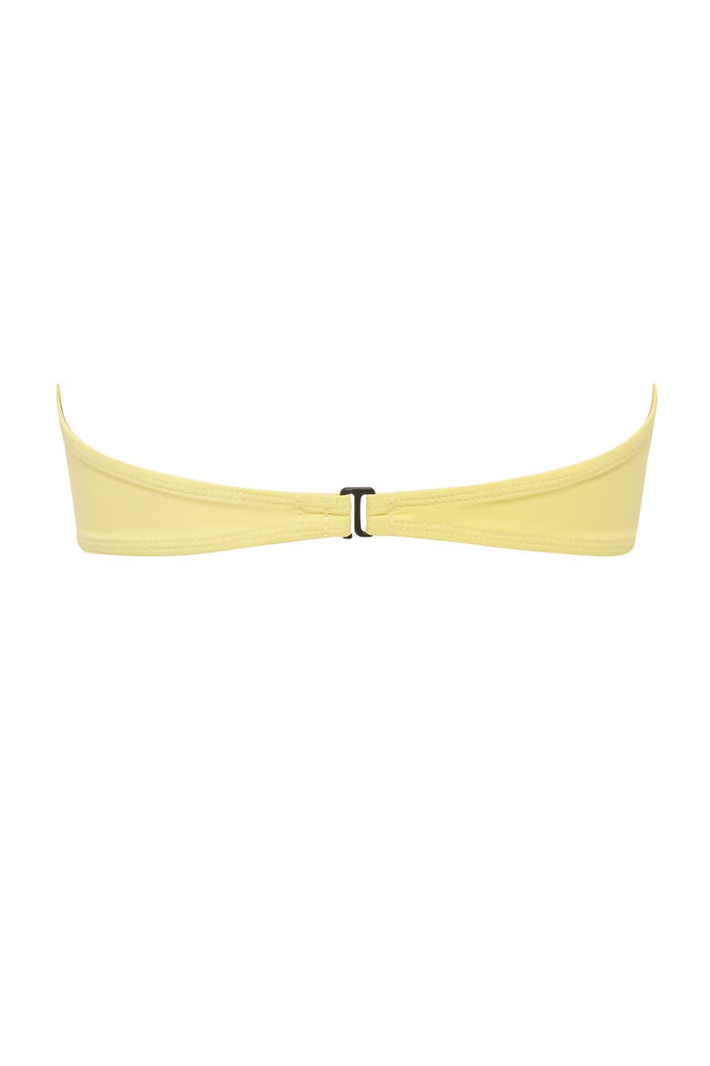 Blocked Charlotte Bandeau Bikini Top, Alternate, color, Limoncello