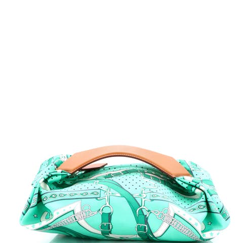 Balusoie Bag Printed Silk and Leather