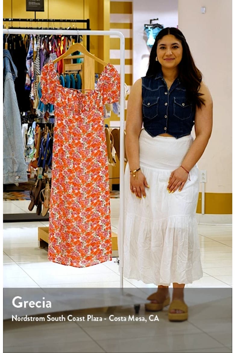 Felicity Floral Print Midi Dress video