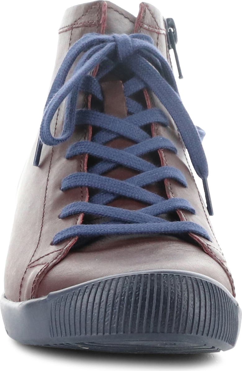 Softinos by Fly London Ibbi Lace-Up Sneaker, Alternate, color, 028 Dark Red Supple