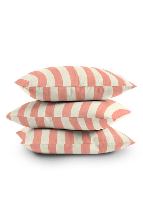 Deny Designs Stripe Square Throw Pillow In Pink