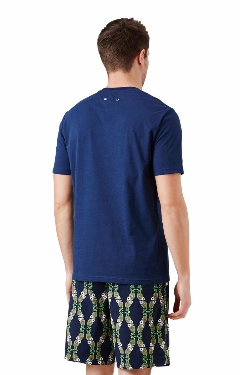 Vilebrequin Men's Jersey Organic Cotton Solid T-Shirt, Alternate, color, Bleu Marine