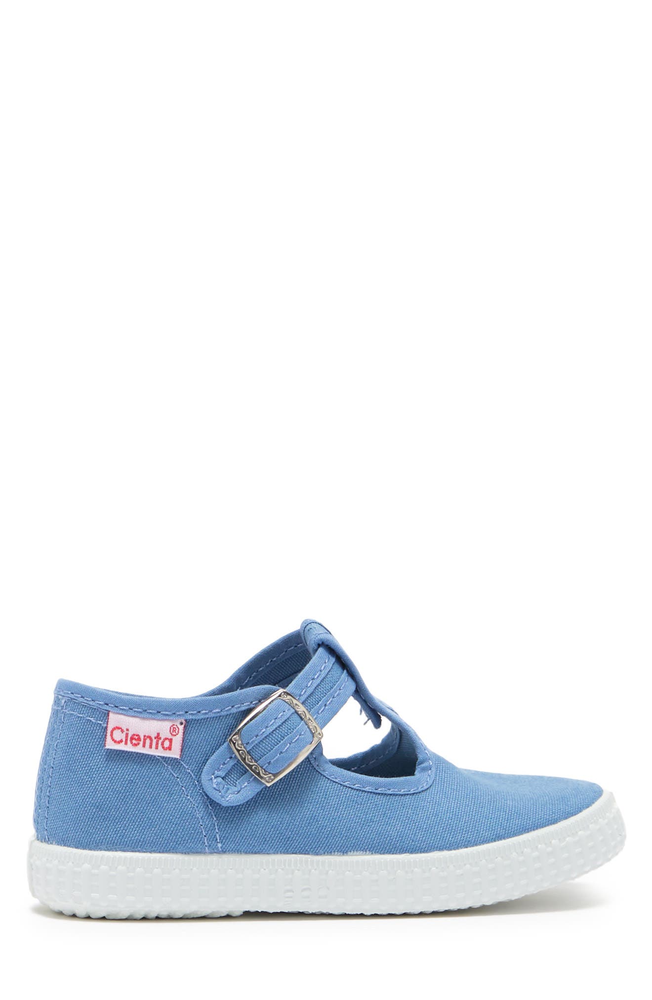Cienta Canvas T-Strap Sneaker, Alternate, color, 