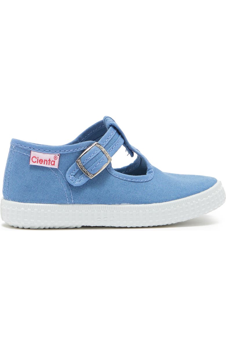 Cienta Canvas T-Strap Sneaker, Alternate, color,